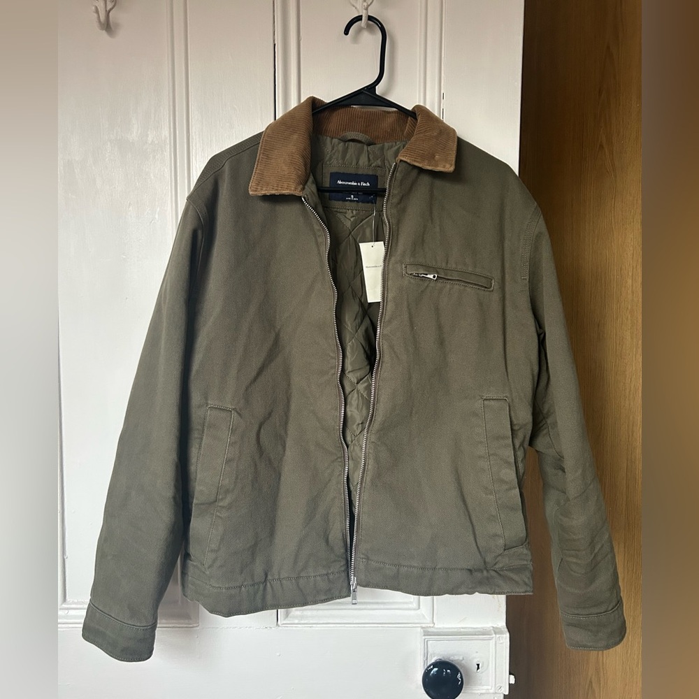 NWT Cropped Zip Workwear Jacket